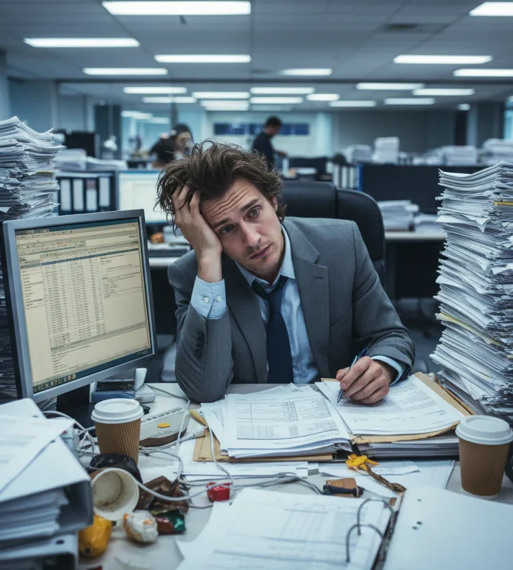 someone-who-looks-lost-and-has-a-lot-of-work-to-do-paper-stacked-and-his-hair-is-messy-and-he-looks-absolutely-in-a-mess-in-office-wear someone-who-looks-lost-and-has-a-lot-of-work-to-do-paper-stacked-and-his-hair-is-messy-and-he-looks-absolutely-in-a-mess-in-office-wear